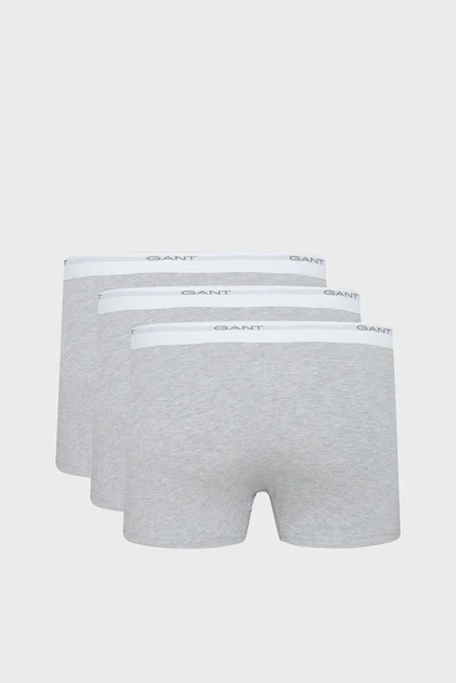 Чоловічі сірі боксери (3 шт) CORE TRUNK 3 PACK Gant S 900003333 - зображення 6