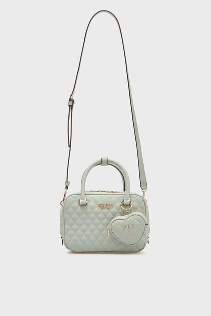 Жіноча м'ятна сумка ATABEY BOX SATCHEL Guess OS HWQG9894050 - Фото 2 Жіноча м'ятна сумка ATABEY BOX SATCHEL Guess OS HWQG9894050 - изображение 2
