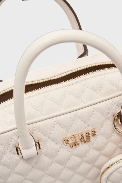 Жіноча біла сумка ATABEY BOX SATCHEL Guess OS HWQG9894050 - зображення 5