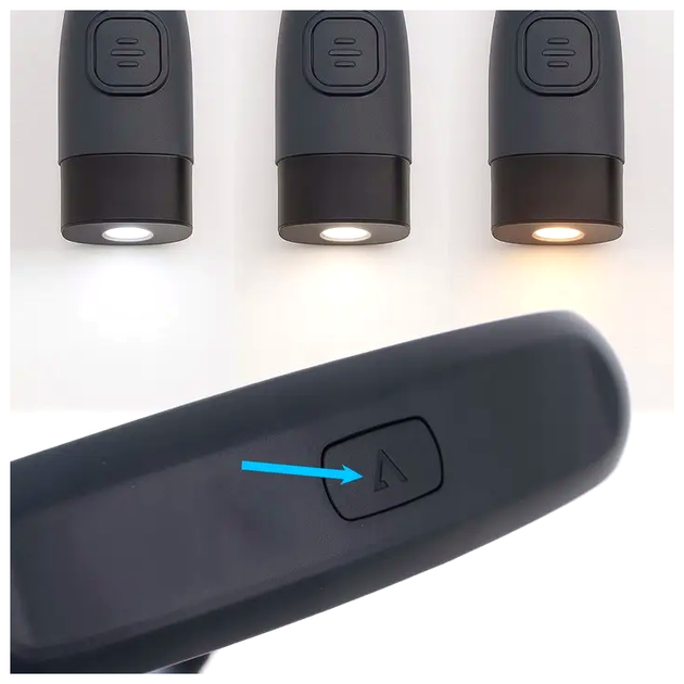 Светодиодная лампа на шею 3 уровня яркости для чтения USB 590 мм черный Izoxis LS-0490 - зображення 3