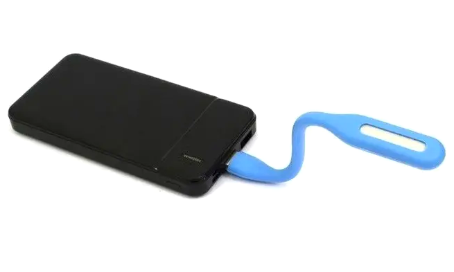 Светодиодная USB лампа 17 см для ноутбуков и повербанков голубая LS-0308 - изображение 6