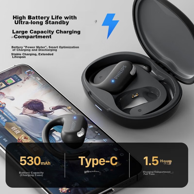 Наушники Philips TAT2739 Black - Фото 4 Наушники Philips TAT2739 Black - изображение 4