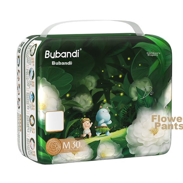 Подгузники-трусики Bubandi Camellia Core размер M, 120 шт, унисекс - изображение 4