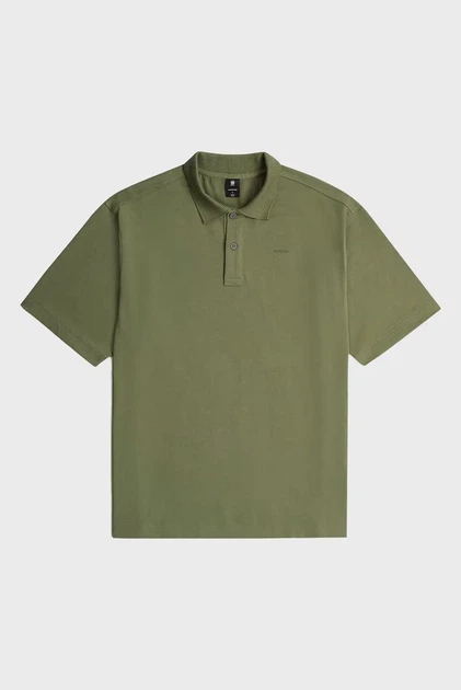 Чоловіче оливкове поло Loose G-Star XXL D28566,E342 - изображение 6
