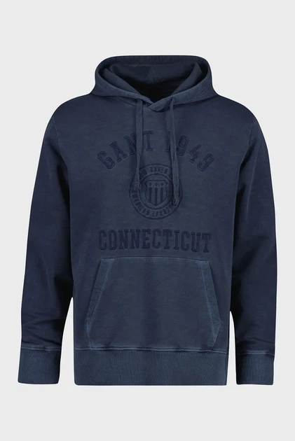 Чоловіче темно-синє худі TONAL EMBROIDERY Gant S 2067127 - Фото 1 Чоловіче темно-синє худі TONAL EMBROIDERY Gant S 2067127 - изображение 1