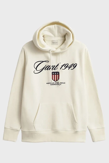 Чоловіче біле худі GRAPHIC Gant S 2067094 - Фото 5 Чоловіче біле худі GRAPHIC Gant S 2067094 - изображение 5