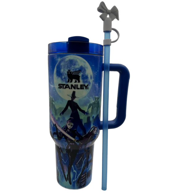 Термокружка Stanley Quencher H2.0 World Tour Huntr/X 1,18 л с эффектом свечения в темноте KT7001987 - изображение 4