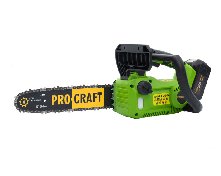 Аккумуляторная цепная пила Procraft 20В(без АКБ и ЗУ) 12" шина 30см Садовая акб пила с автоматической смазкой цепи для сада электропила на аккумуляторе для заготовки дров обрезки веток - Фото 8 Аккумуляторная цепная пила Procraft 20В(без АКБ и ЗУ) 12" шина 30см Садовая акб пила с автоматической смазкой цепи для сада электропила на аккумуляторе для заготовки дров обрезки веток - изображение 8