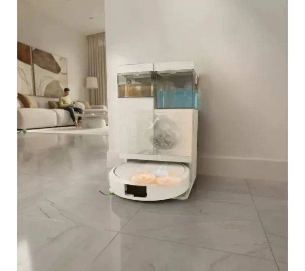 Робот-пилосос iRobot Roomba 575 Combo Функція миття Станція очищення Створення карти приміщення Функції ШІ Білий - Фото 5 Робот-пилосос iRobot Roomba 575 Combo Функція миття Станція очищення Створення карти приміщення Функції ШІ Білий - зображення 5