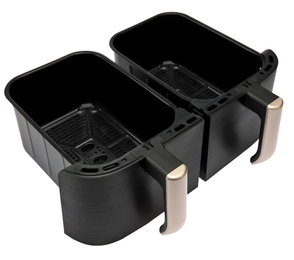 Фритюрниця повітряна Russell Hobbs Satis Fry DualBaske 27680-56 2800Вт 9л - зображення 3