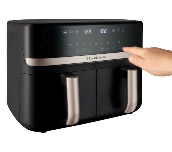Фритюрниця повітряна Russell Hobbs Satis Fry DualBaske 27680-56 2800Вт 9л - зображення 13