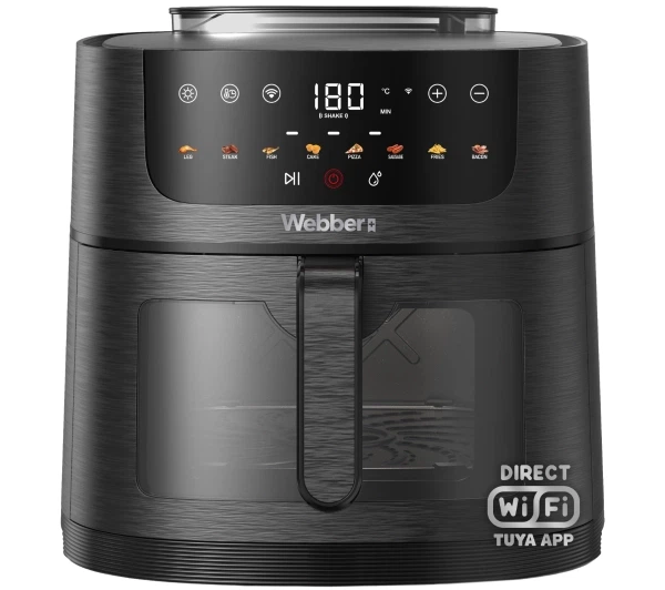 Фритюрниця Webber AF800 1800W 8л Мобільний додаток - Фото 1 Фритюрниця Webber AF800 1800W 8л Мобільний додаток - изображение 1