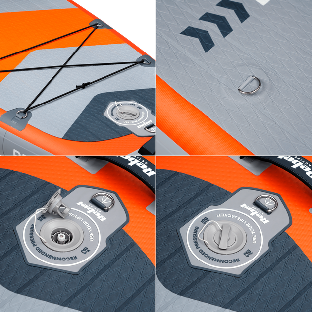 SUP-доска Rebel Active RBA-4507-OR 335×84×15 см до 170 кг Orange - изображение 7