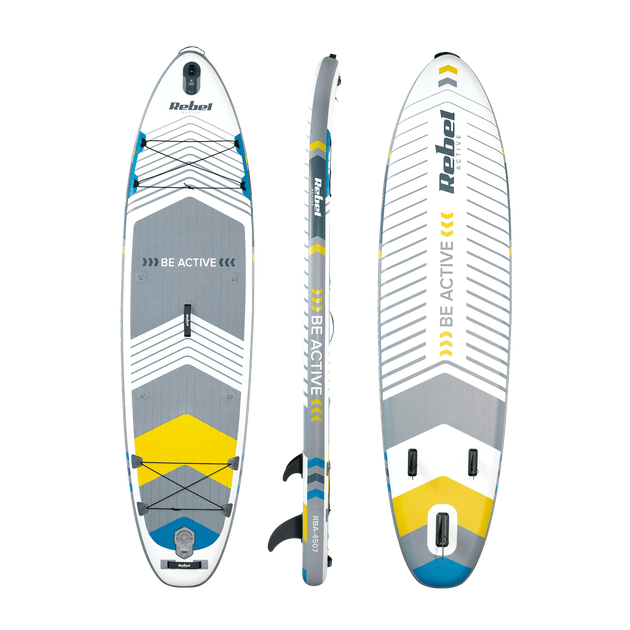 SUP-доска Rebel Active RBA-4507-WH 335×84×15 см до 170 кг White - изображение 4