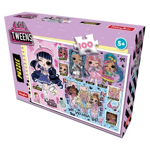 Пазлы Ідейка L.O.L. Surprise! Tweens Collection 100 элементов для детей от 5 лет - Фото 1 Пазлы Ідейка L.O.L. Surprise! Tweens Collection 100 элементов для детей от 5 лет - изображение 1