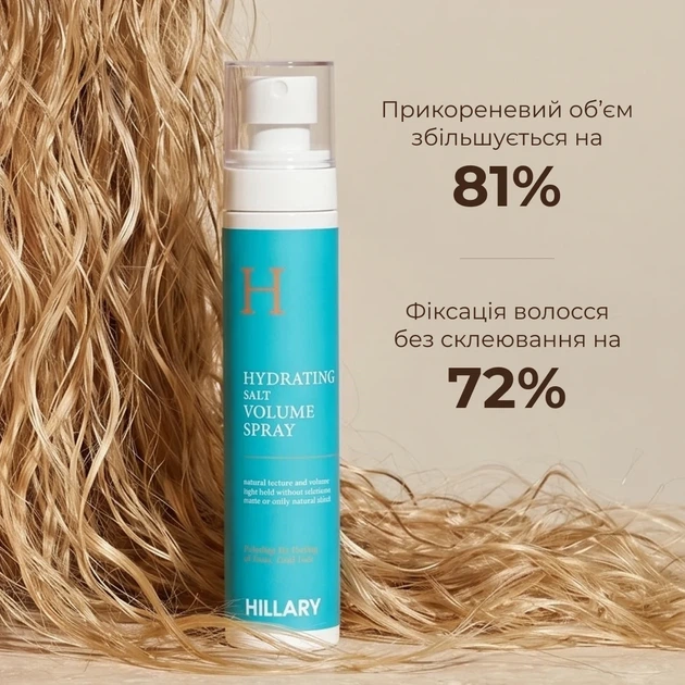 Сольовий текстурувальний спрей для волосся Hillary Hydrating Salt Volume 100 мл Сольова формула - Фото 4 Сольовий текстурувальний спрей для волосся Hillary Hydrating Salt Volume 100 мл Сольова формула - зображення 4
