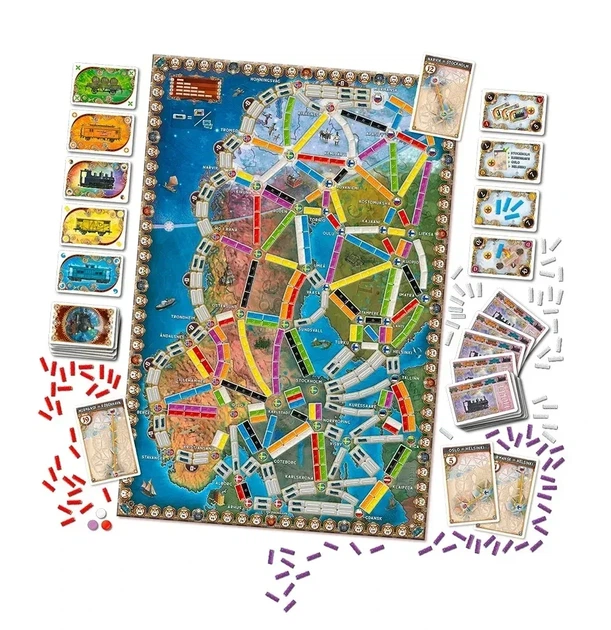 Настольная игра Ticket to Ride: Northern Lights (Билет на поезд: Северное сияние) - Фото 3 Настольная игра Ticket to Ride: Northern Lights (Билет на поезд: Северное сияние) - изображение 3