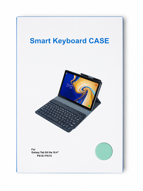 Чохол-клавіатура Bluetooth Smart Keyboard Case для Samsung Galaxy Tab S6 Lite 10.4 P610/P615 світло-зелений - изображение 4