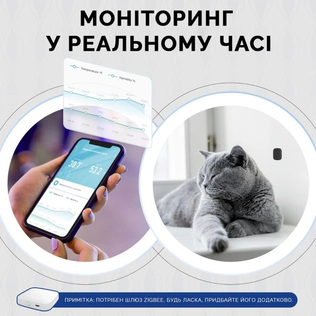 Датчик температури та вологості Moes Zigbee - изображение 8