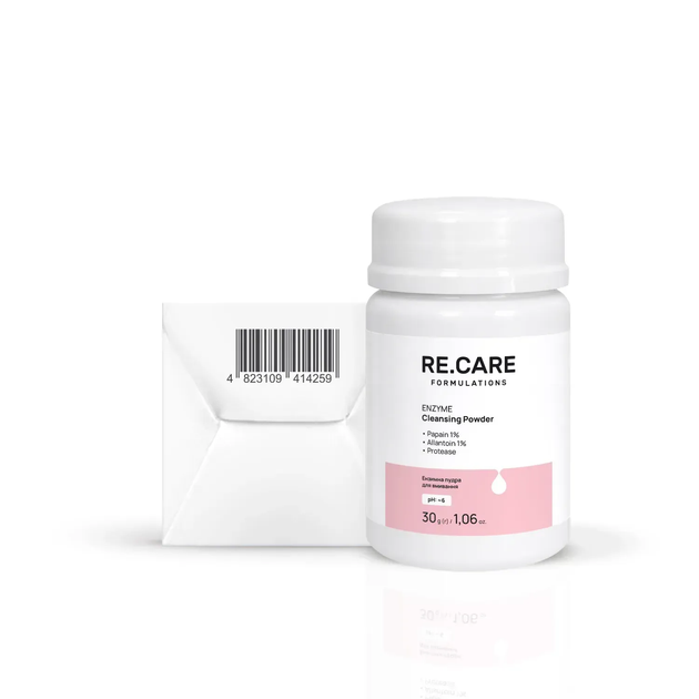 Ензимна пудра для вмивання Enzyme Cleansing Powder RE.CARE 30 г 4823109414259 - Фото 6 Ензимна пудра для вмивання Enzyme Cleansing Powder RE.CARE 30 г 4823109414259 - зображення 6