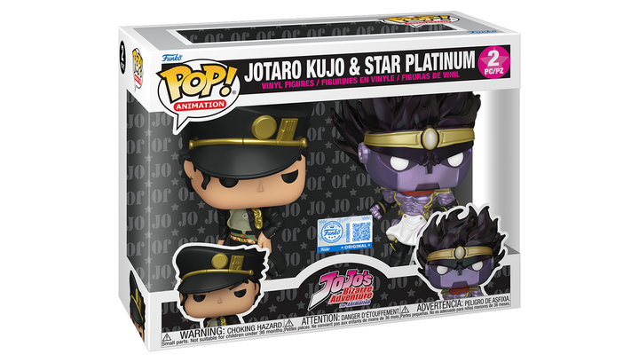 Пак Фигурок FUNKO POP! Джотаро Куджо Невероятные Приключения ДжоДжо Jotaro Kujo & Star Platinum JoJo’s Bizarre Adventure 140mm 91654 - изображение 2