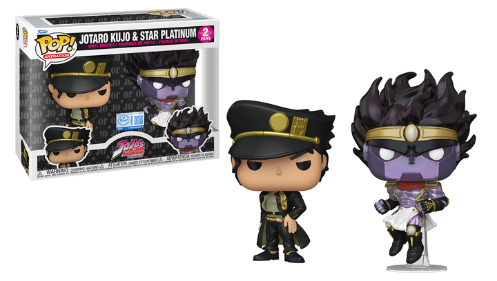 Пак Фигурок FUNKO POP! Джотаро Куджо Невероятные Приключения ДжоДжо Jotaro Kujo & Star Platinum JoJo’s Bizarre Adventure 140mm 91654 - изображение 4