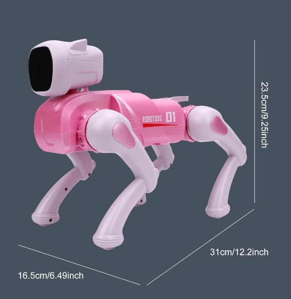 Робот собака на радиоуправлении Smart Dog XI с пультом управления Розовая - изображение 3