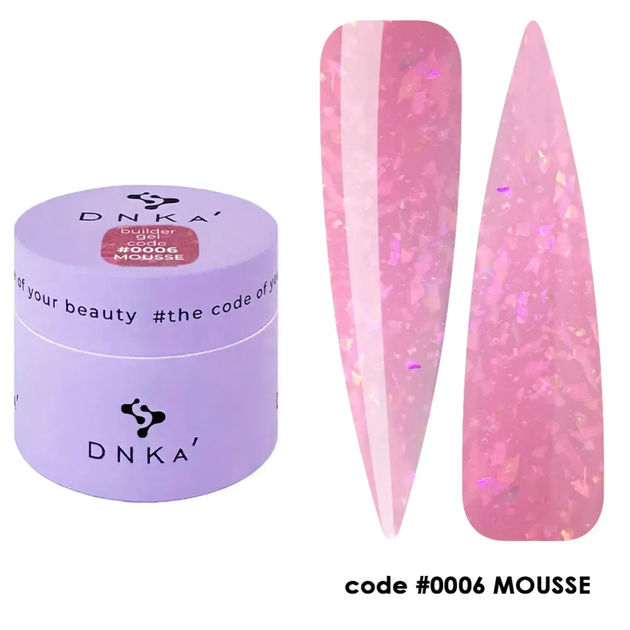 Гель моделирующий DNKa Builder Gel Mousse №0006 15 мл - Фото 1 Гель моделирующий DNKa Builder Gel Mousse №0006 15 мл - изображение 1
