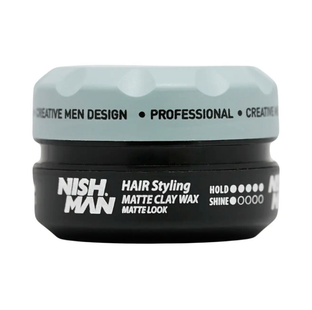 Матовая глина для укладки волос Nishman Matte Clay М10 - Фото 2 Матовая глина для укладки волос Nishman Matte Clay М10 - изображение 2