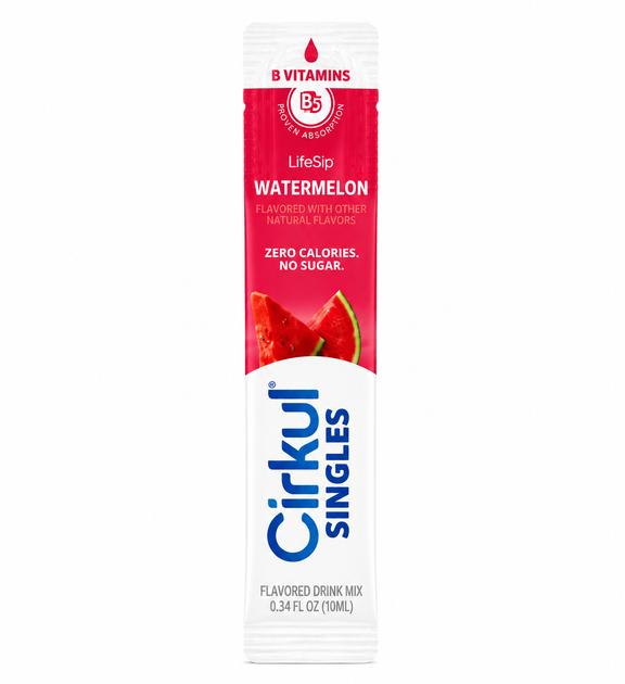 Стик Cirkul со Вкусом Арбуза 1 шт LifeSip Watermelon Flavor Singles with B Vitamins Cirkul 41492-4 - изображение 3
