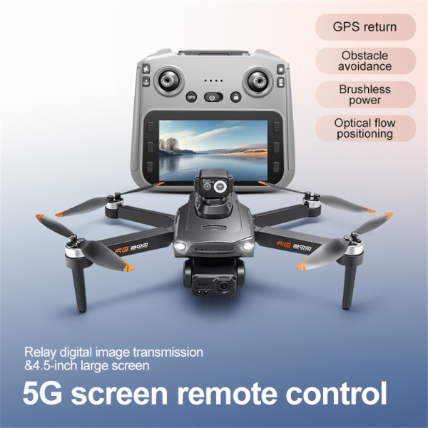 Дрон RG800 Max GPS с двойной камерой и системой обхода препятствий (FPV-режим) Черный - изображение 6