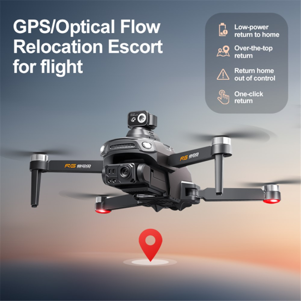 Дрон RG800 Max GPS с двойной камерой и системой обхода препятствий (FPV-режим) Черный - изображение 7