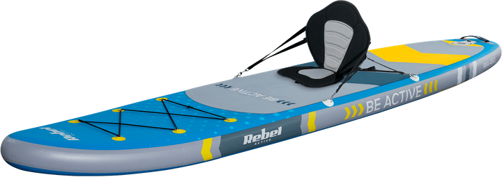 Nadmuchiwana deska SUP Rebel ACTIVE 350 x 81 x 15 cm z wiosłem, pompką i torbą do przechowywania Niebieska RBA4501 (5901890120180) - obraz 3