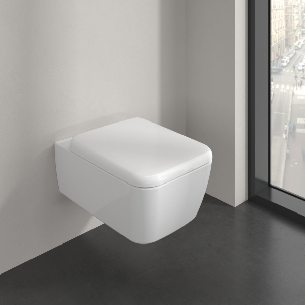 Підвісний унітаз VILLEROY & BOCH SKYLA, настінний, прямокутна - изображение 5