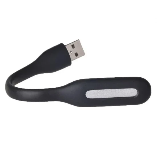 USB лампа LED 16,8х1,8 см черная полимерная для ноутбука - изображение 2