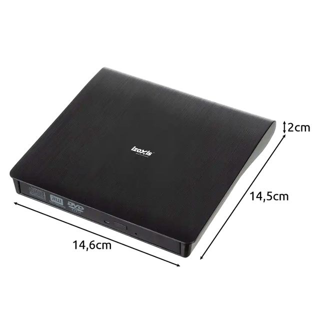 Внешний привод CD-R DVD-рекордер USB 3.0 для ноутбука черный Izoxis LS-0495 - изображение 9