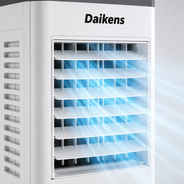 Підлоговий охолоджувач-зволожувач DKNS DH2025-01A 10л 3800Вт Білий - Фото 6 Підлоговий охолоджувач-зволожувач DKNS DH2025-01A 10л 3800Вт Білий - изображение 6