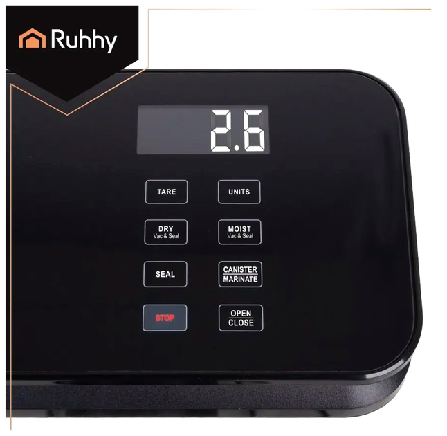 Вакуумный упаковщик с весами 2 в 1 120 Вт для кухни 1 шт черный RUHHY LS-2850 - изображение 10