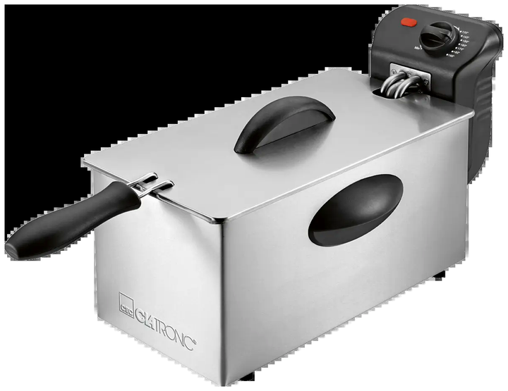 Фритюрница 3 литра нержавеющая сталь для кухни Clatronic LS-3114 - зображення 2