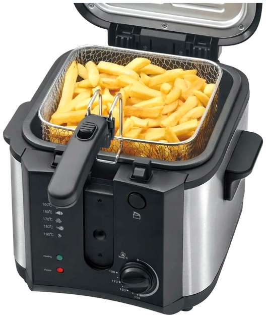Фритюрница 2.5 л 1600 Вт для кухни антипригарное покрытие Clatronic LS-0600 - изображение 4