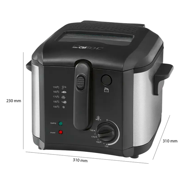 Фритюрница 2.5 л 1600 Вт для кухни антипригарное покрытие Clatronic LS-0600 - изображение 6