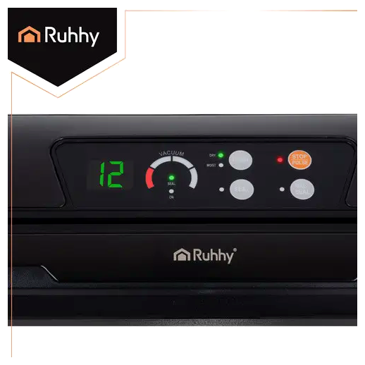 Вакуумный упаковщик 80 кПа 110 Вт для продуктов 30 см 10 пакетов черный Ruhhy LS-1843 - изображение 7