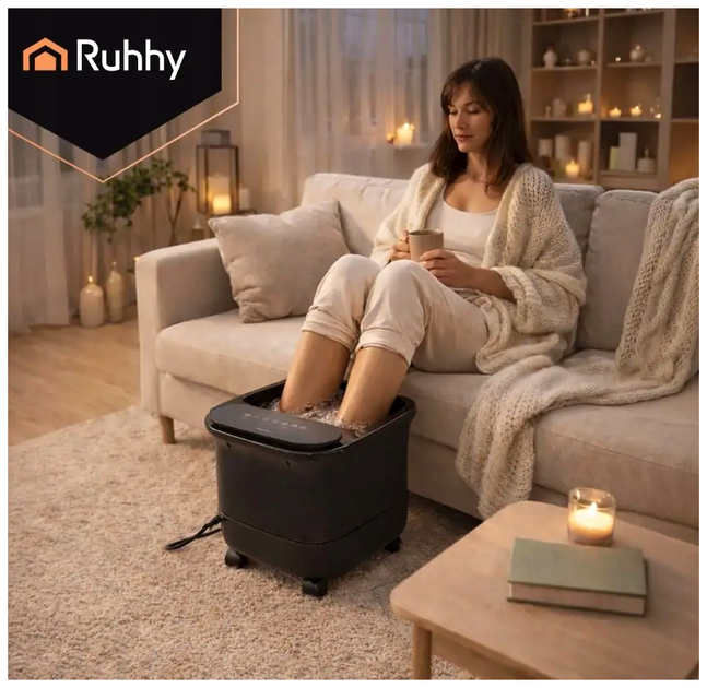 Ванночка для ног с массажером и подогревом 550Вт SPA-эффект 13л Ruhhy LS-3135 - изображение 6