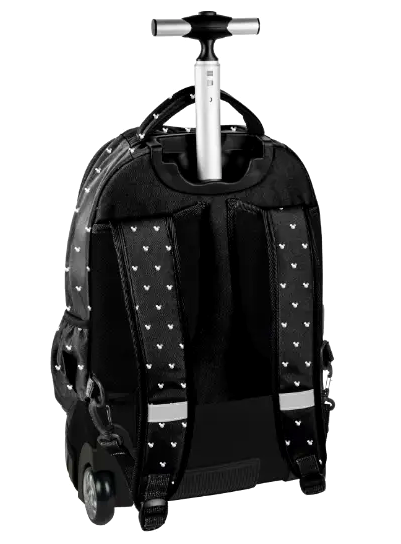 Рюкзак портфель на колесах с ручкой 3в1 для школы черный Paso LS-2690 - зображення 3