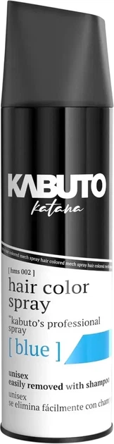 Тонирующий спрей Kabuto Katana Pro Hair Coloring Mech Spray Blue 150 мл (41292723) - Фото 1 Тонирующий спрей Kabuto Katana Pro Hair Coloring Mech Spray Blue 150 мл (41292723) - зображення 1