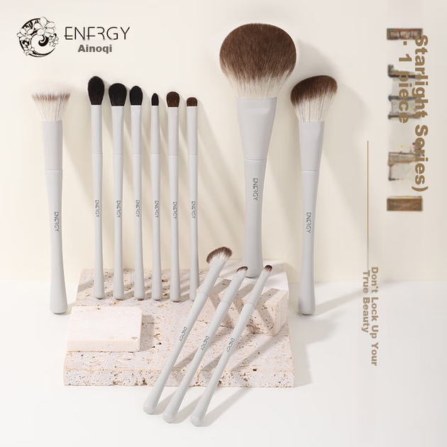 Набор кистей для макияжа ENERGY Starlight, 12 шт, для теней - изображение 6