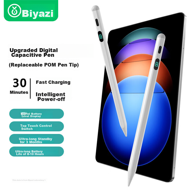 Стилус BIAZE Focus для Xiaomi Pad 8/8 Pro/7/7S Pro/Ultra/6 Max, Redmi Pad, ємнісний - Фото 4 Стилус BIAZE Focus для Xiaomi Pad 8/8 Pro/7/7S Pro/Ultra/6 Max, Redmi Pad, ємнісний - зображення 4