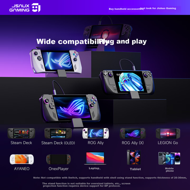 Док-станція JSAUX для Steam Deck/ROG Ally Black (HB0609B) - Фото 6 Док-станція JSAUX для Steam Deck/ROG Ally Black (HB0609B) - зображення 6