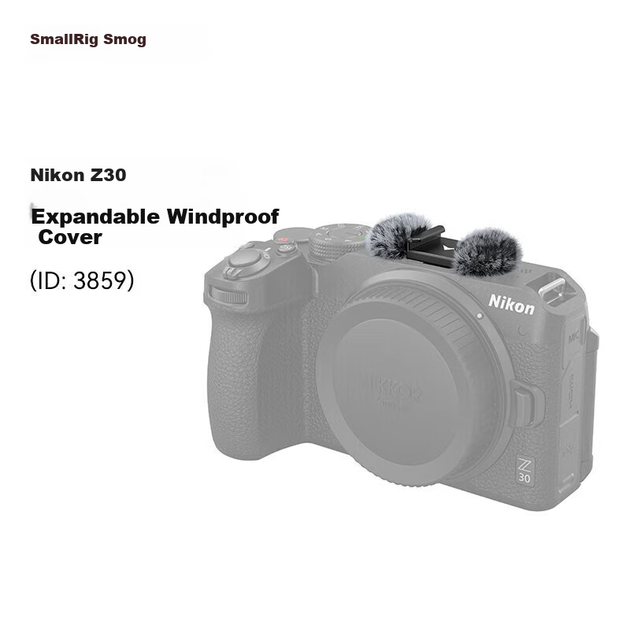 SmallRig 3859, підходить для аксесуара-клітки для камери Nikon Z30, вітрозахисний чохол, необхідний аксесуар для зйомки на свіжому повітрі та фотографії. - Фото 4 SmallRig 3859, підходить для аксесуара-клітки для камери Nikon Z30, вітрозахисний чохол, необхідний аксесуар для зйомки на свіжому повітрі та фотографії. - зображення 4