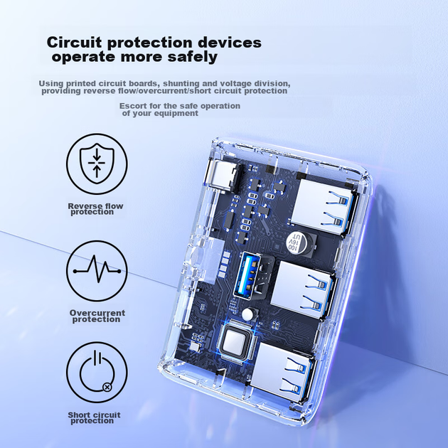 Хаб UGREEN USB 3.0 4 порти, для ноутбуків, 1 м - зображення 9